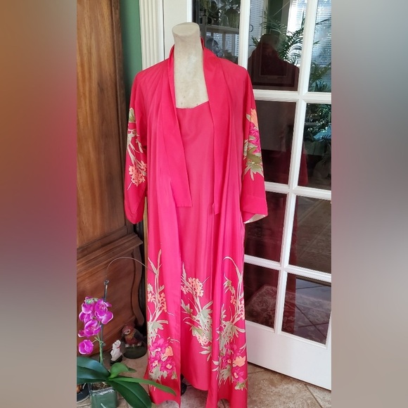 Natori | Intimates & Sleepwear | Natori Vintage Kimono Robe And Gown 2 ...
